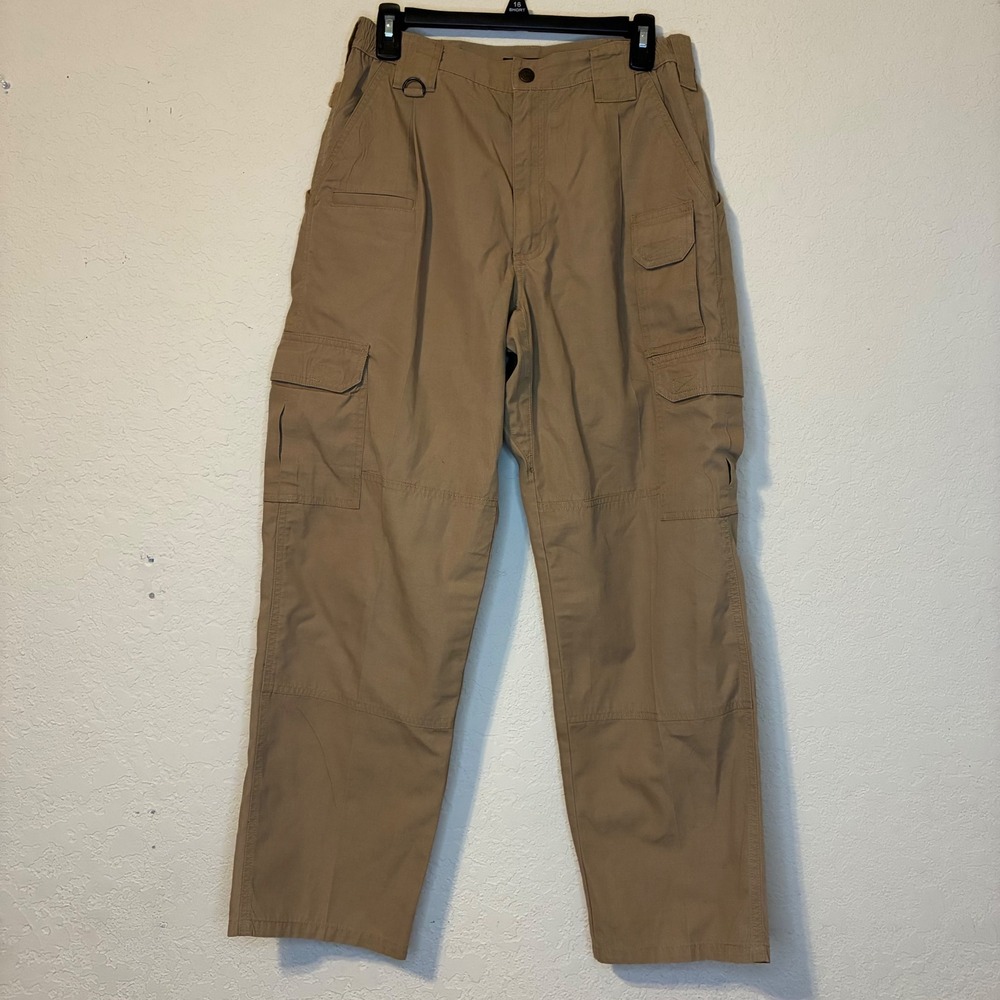 5.11 Tactical Series Men's Tan Cargo Pants Size 32x30 Workwear Cotton Blend - Picture 2 of 13
